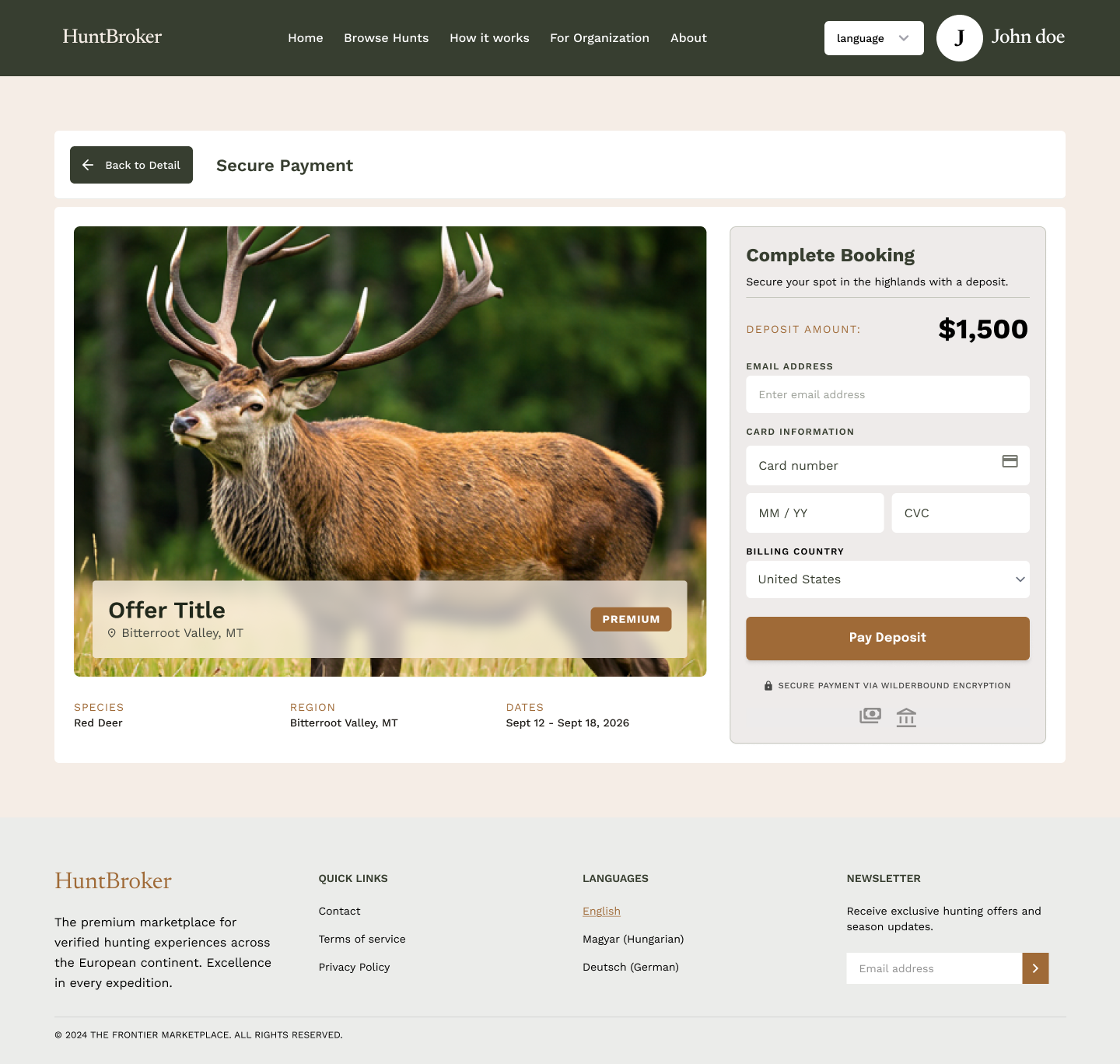 Hunter broker project