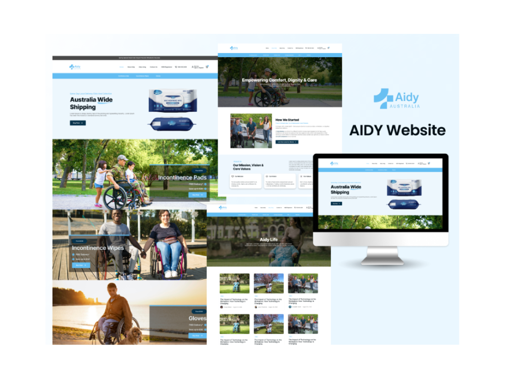 Aidy NDIS-Integrated eCommerce Platform for Disability Care Products