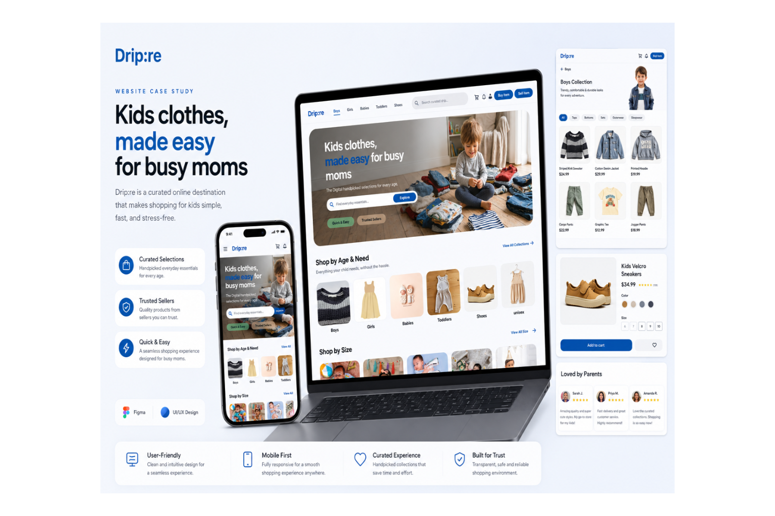 drip:re two-sided kids clothing resale marketplace MVP web development case study by TryDigital Solution